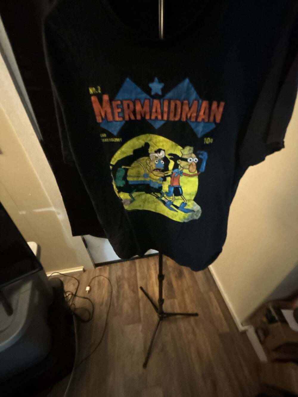 Mermaid Man and Barnacle Boy Comic Book Graphic T-Shirt